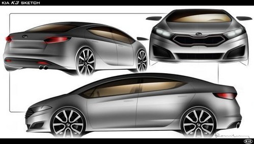 Leaked Drawing of The New Kia Forte