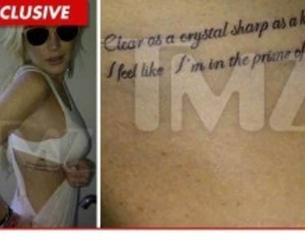 Lindsay Lohan New Body Tatto