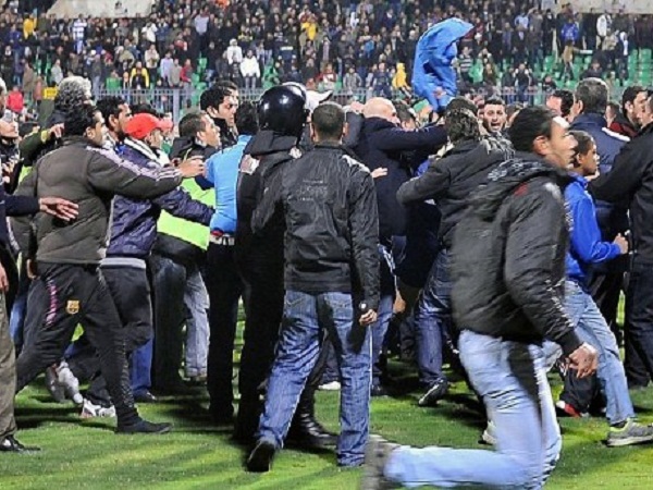 Egyptian Soccer Pitch Invasion