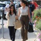 Kourtney and Kim Kardashian Grab Lunch in Los Angeles
